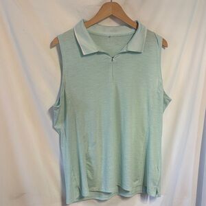 CALIA by Carrie Underwood Light Mint Sleeveless Athleisure Top SZ L